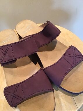 Dansko Lavender Slide Sandals with Adjustable Straps